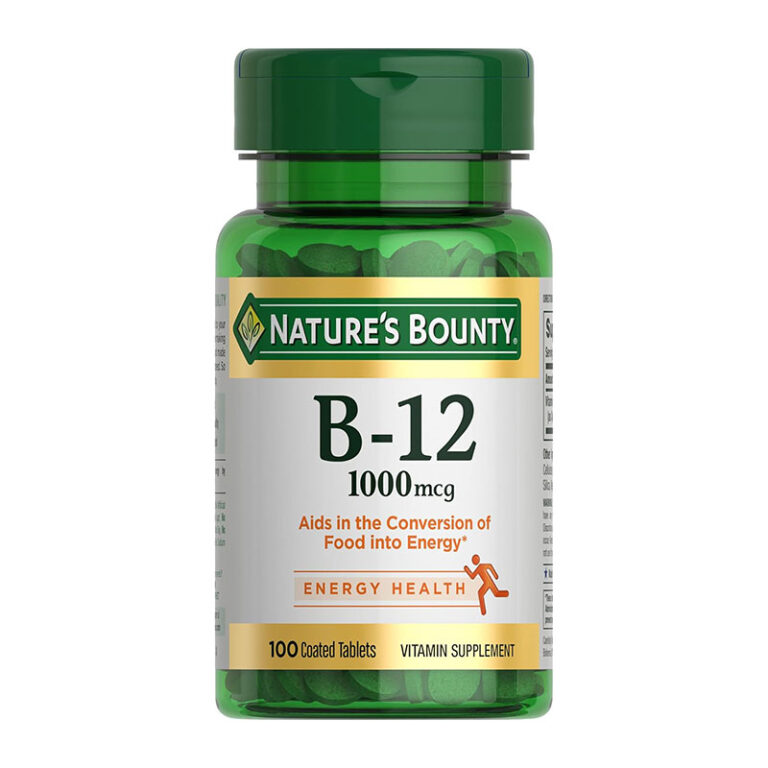 Nature’s Bounty Vitamin B-12 1000mcg – 100 Tablets