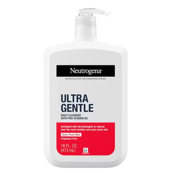 Neutrogena Ultra Gentle Daily Cleanser with Pro-Vitamin B5 for Acne Prone Skin - 473ml