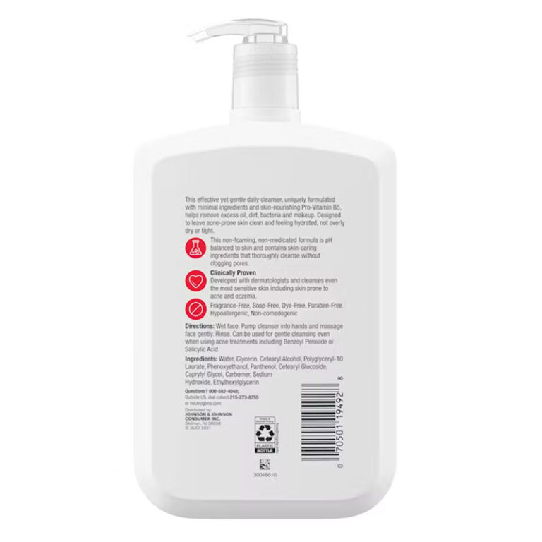 Neutrogena Ultra Gentle Daily Cleanser with Pro-Vitamin B5 for Acne Prone Skin - 473ml