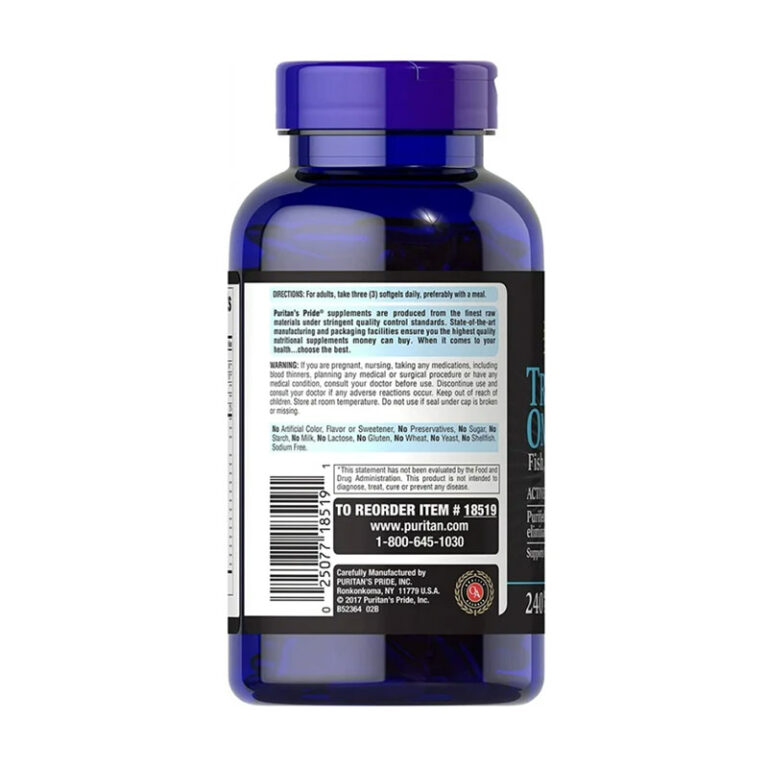 Puritans Pride Triple Omega 3-6-9 - 240 Softgels