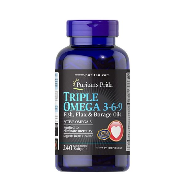 Puritans Pride Triple Omega 3-6-9 - 240 Softgels