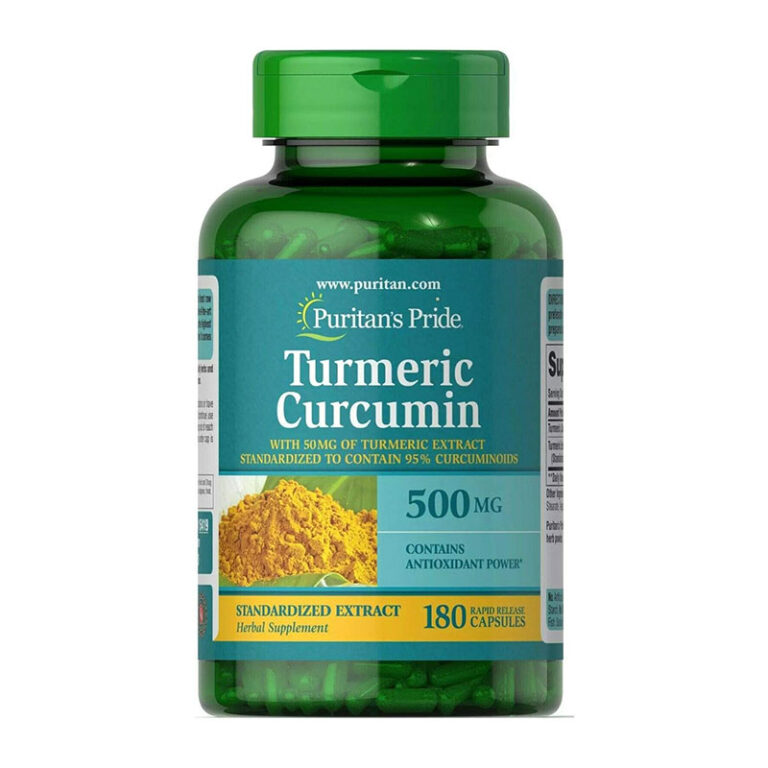 Puritan’s Pride Turmeric Curcumin 500mg - 180 Capsules