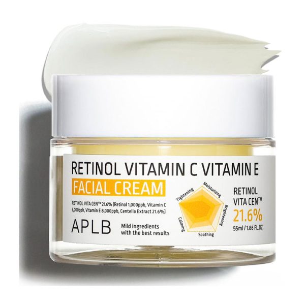 APLB Retinol Vitamin C Vitamin E Facial Cream - 55ml