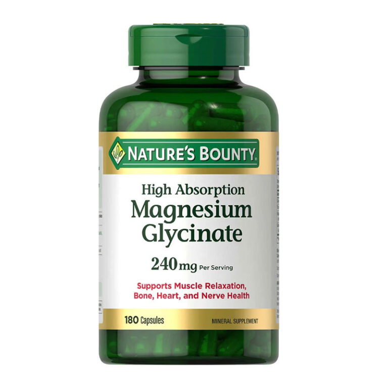 Nature's Bounty High Absorption Magnesium Glycinate 240mg - 180 Capsules