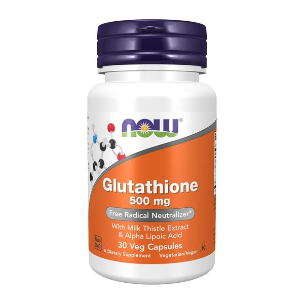 Now Glutathione 500 mg - 30 veg Capsules