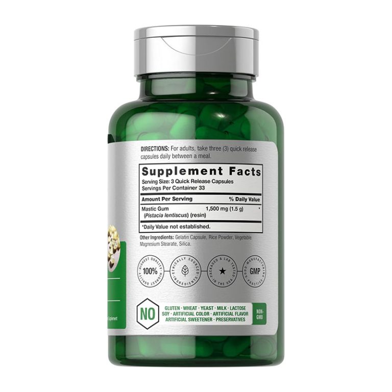Horbäach Mastic Gum Capsules 1500mg - 100 Capsules