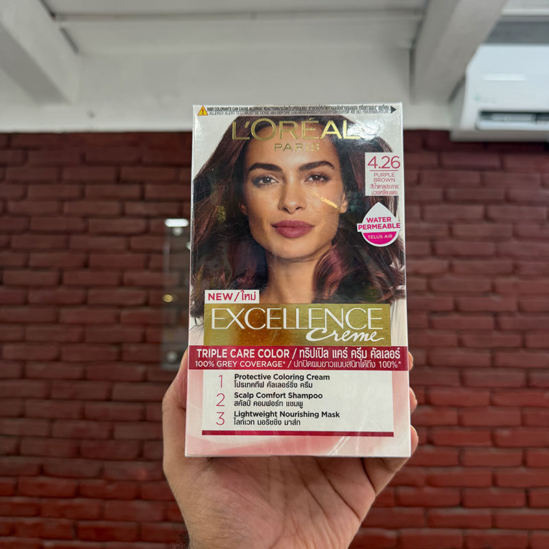 L’Oreal-Paris-Excellence-Creme-Permanent-Hair-Color-Purple-Brown-4.26 L’Oreal Paris Excellence Creme Permanent Hair Color Purple Brown 4.26