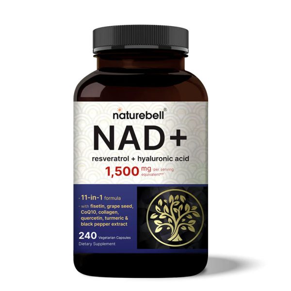 NatureBell NAD+ 1500mg Per Serving - 240 Veggie Capsules
