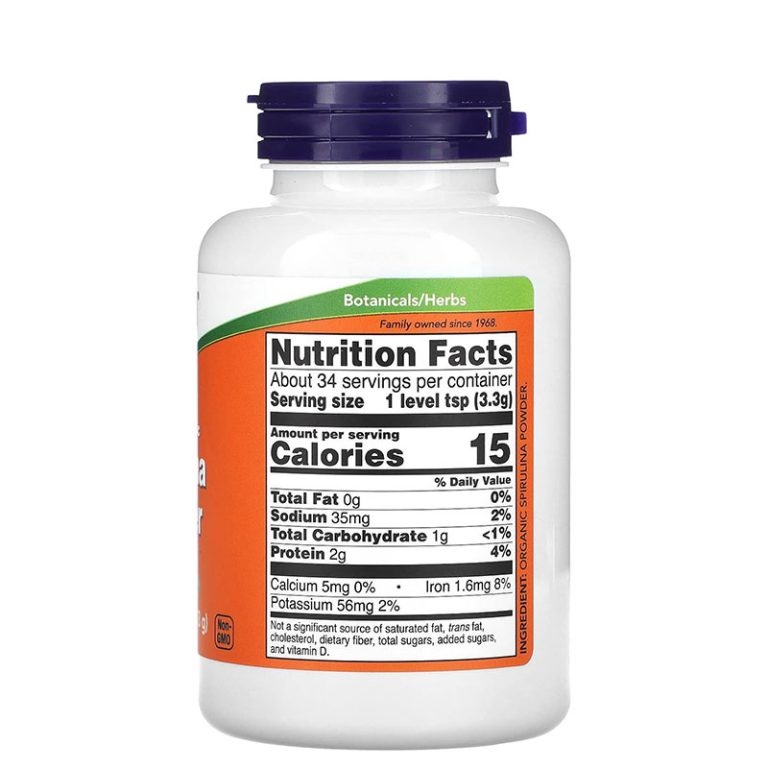 Now Foods Certified Organic Spirulina Powder - 113gm