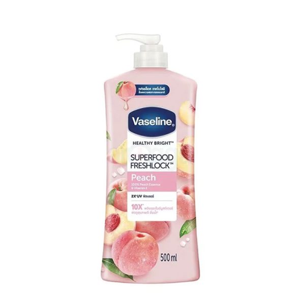 Vaseline Healthy Bright Superfood Freshlock Peach Body Lotion – 500ml