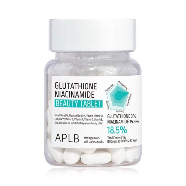 APLB Glutathione Niacinamide Beauty Tablet 500mg - 30Ct
