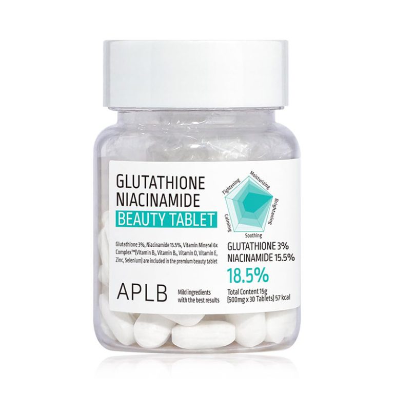 APLB Glutathione Niacinamide Beauty Tablet 500mg - 30Ct