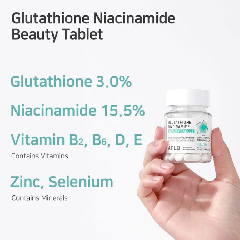 APLB Glutathione Niacinamide Beauty Tablet 500mg - 30Ct