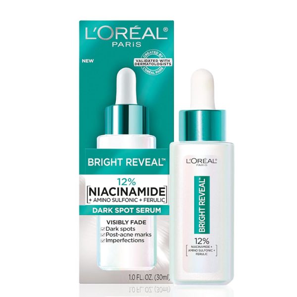 L’Oréal Paris Bright Reveal 12% [Niacinamide + Amino Sulfonic + Ferulic] Dark Spot Serum - 30ml