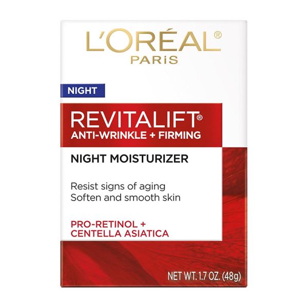 L'Oreal Paris RevitaLift Anti-Wrinkle + Firming Night Moisturizer - 48gm