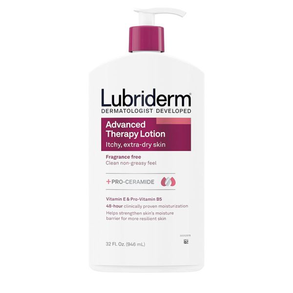 Lubriderm Advanced Therapy Moisturizing Hand and Body Lotion + Pro-Ceramide with Vitamin E and Pro-Vitamin B5 - 946ml
