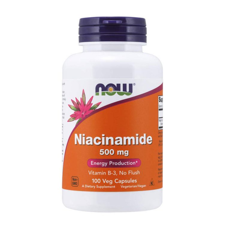 NOW Niacinamide 500mg - 100 Capsules