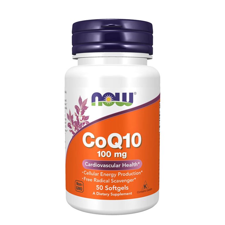 NOW Supplements CoQ10 100mg - 50 Softgels