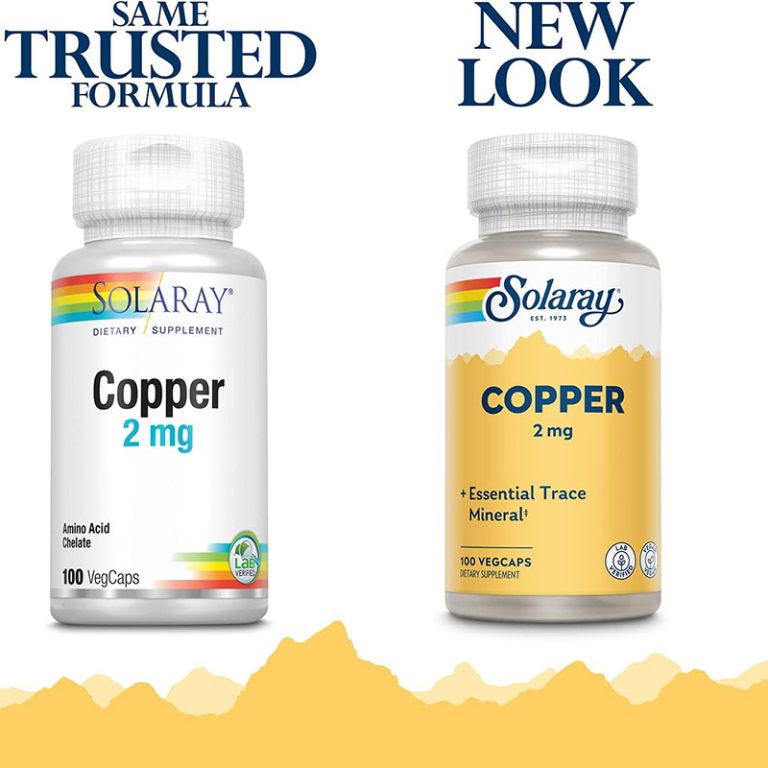 Solaray Copper 2 mg – 100 VegCaps
