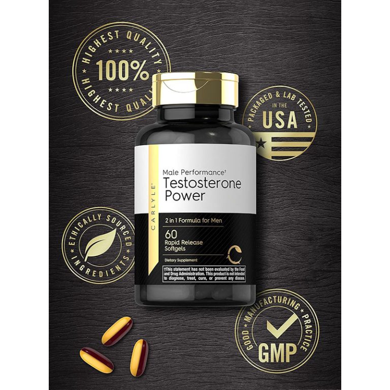 Carlyle Testosterone Power for Men - 60 Softgels