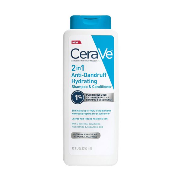CeraVe 2-in-1 Anti-Dandruff Hydrating Shampoo and Conditioner - 355ml