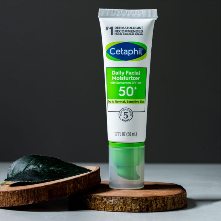 Cetaphil Daily Facial Moisturizer with Sunscreen SPF50+ For Dry to Normal And Sensitive Skin - 50ml