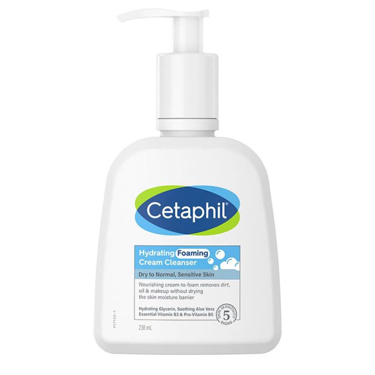 Cetaphil Hydrating Foming Cream Cleanser - 236ml Dry To Normal Sensitive Skin