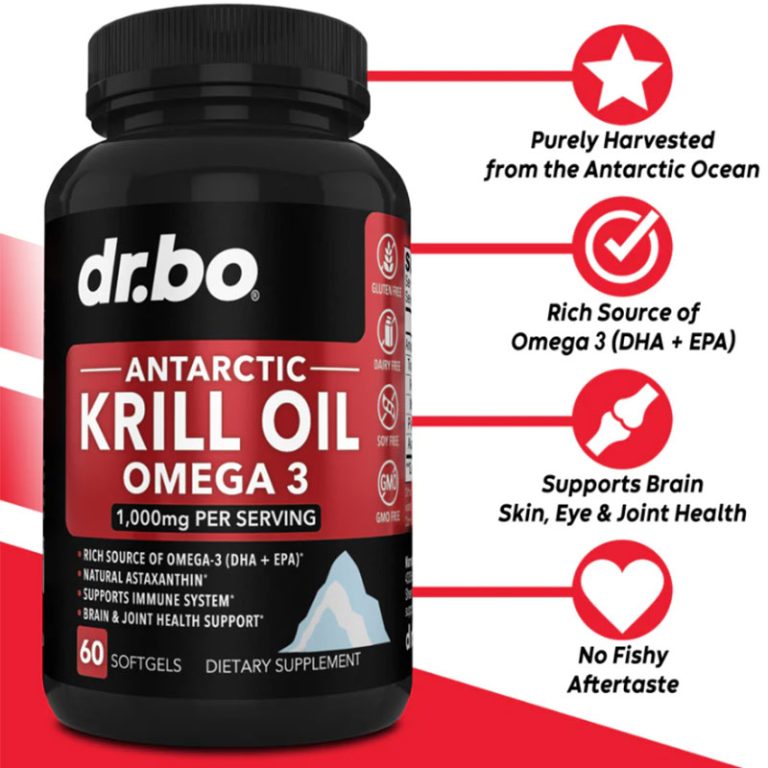 Dr.bo Antarctic Krill Oil Omega 3 - 60 Softgels
