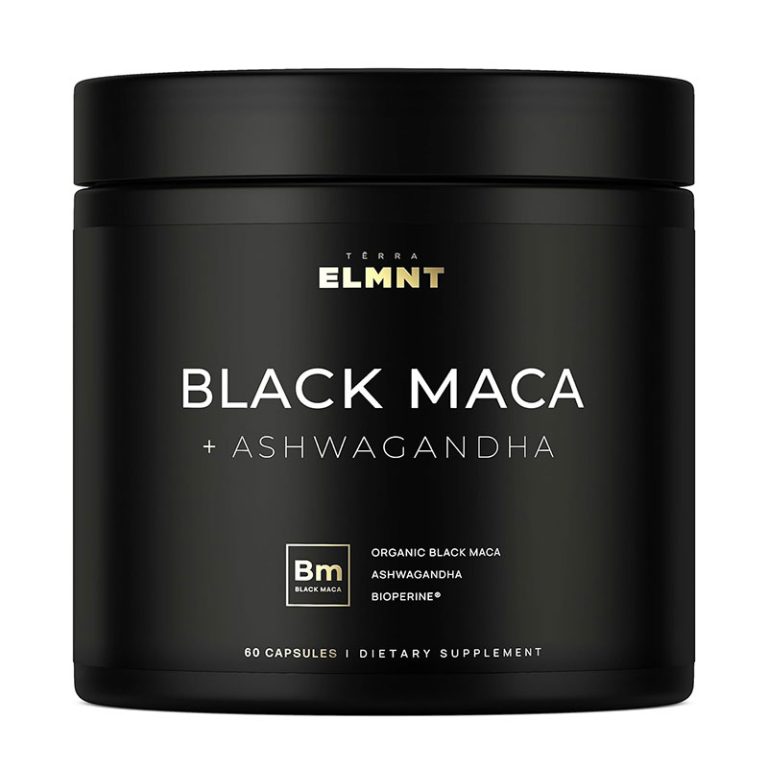 ELMNT 40000mg 40x Strength Organic Black Maca Root with Ashwagandha - 60 Capsules