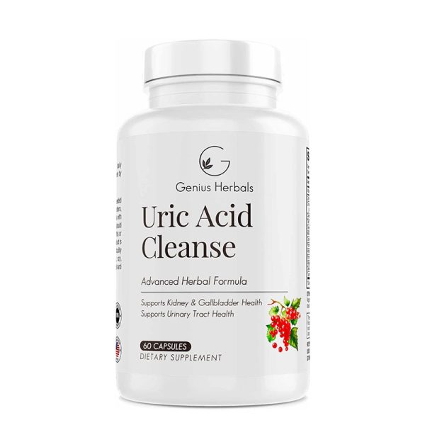 Genius Herbals Uric Acid Cleanse - 60 Capsules