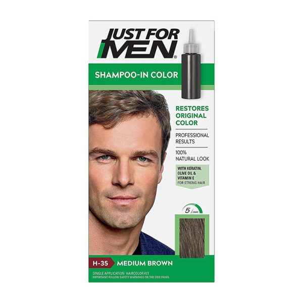 Just for Men Original Formula Hair Color H-35 Medium Brown