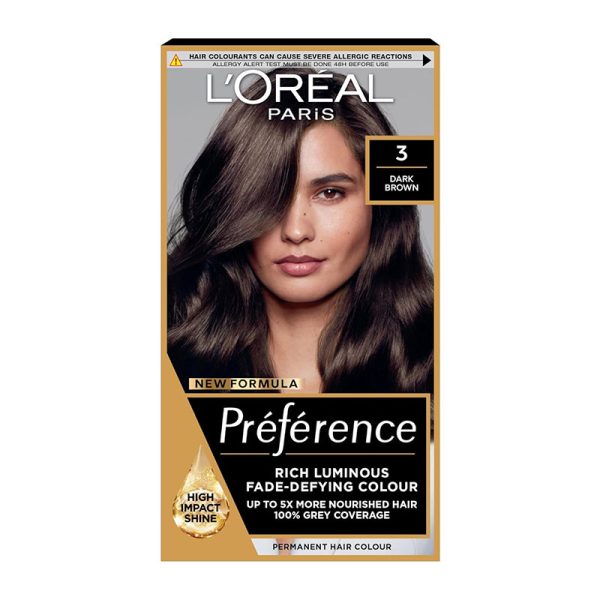 L’Oreal Paris Preference Permanent Hair Color Dark Brown 3