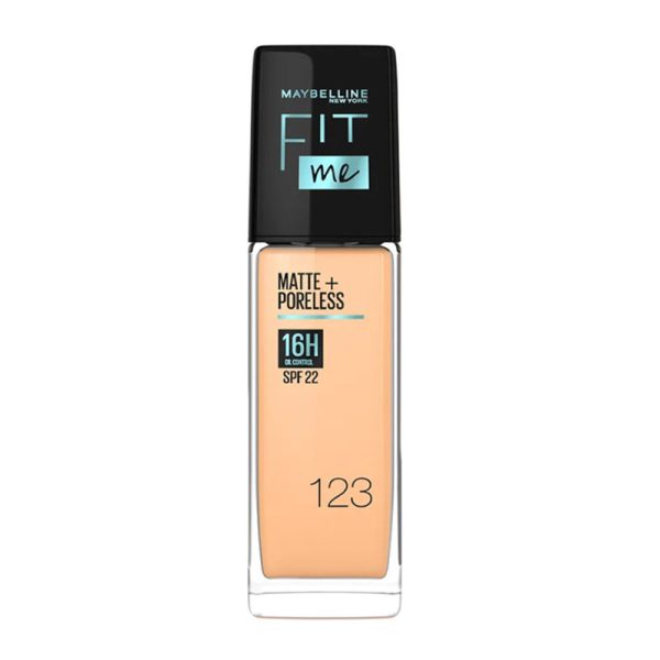 Maybelline Fit Me Matte +Poreless Liquid Foundation - 123