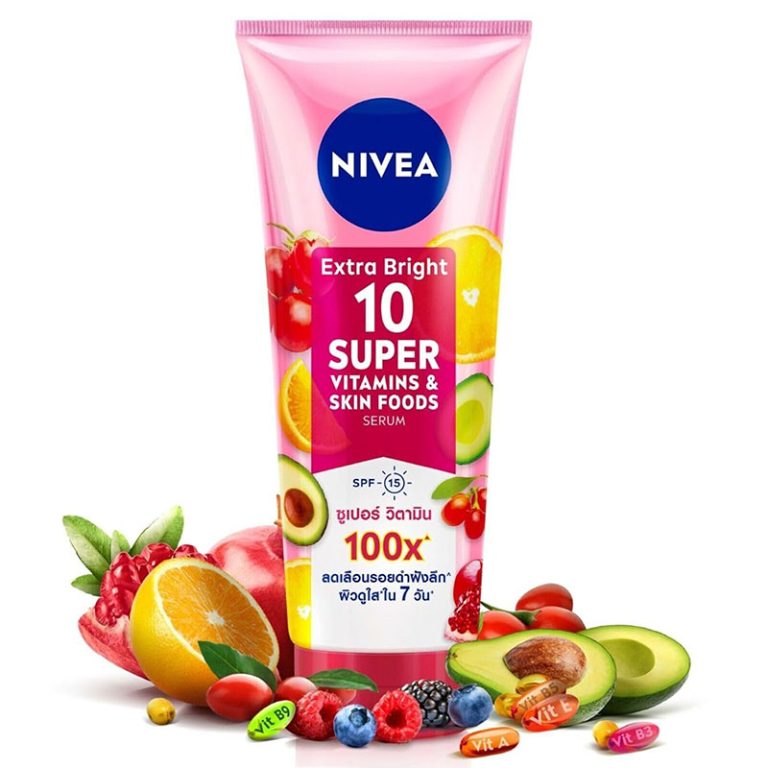 NIVEA Extra Bright 10 Super Vitamins & Skin Foods Serum - 320ml