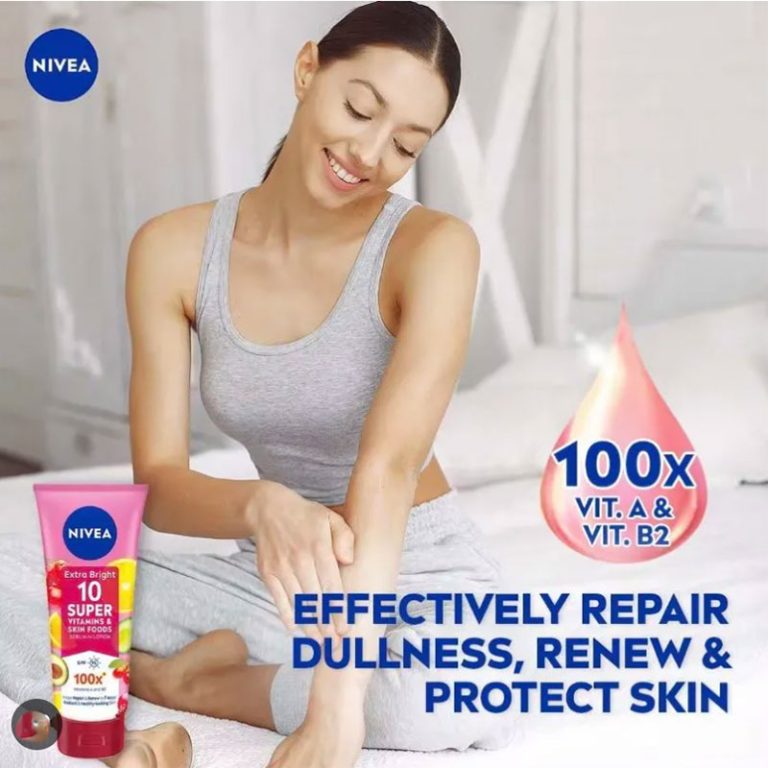 NIVEA Extra Bright 10 Super Vitamins & Skin Foods Serum - 320ml