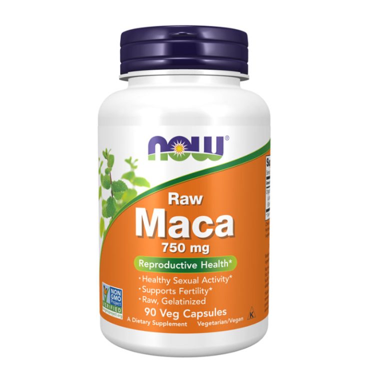 NOW Foods Raw Maca 750 mg - 90 Veg Capsules