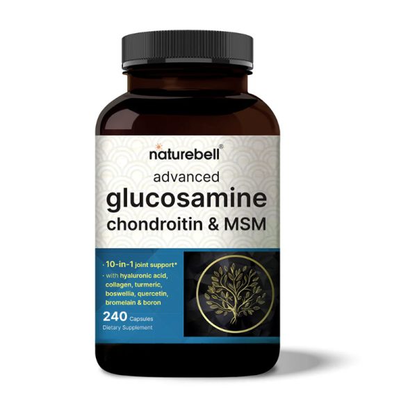 NatureBell Advanced Glucosamine Chondroitin MSM Supplemen - 240 Capsules