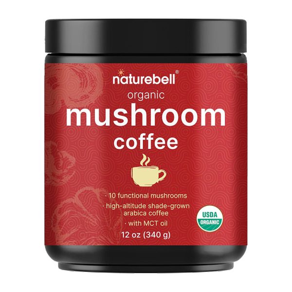 NatureBell Organic Mushroom Coffee with MCT Oil - 340gm