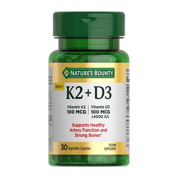 Nature's Bounty K2 + D3 - 30 Capsules