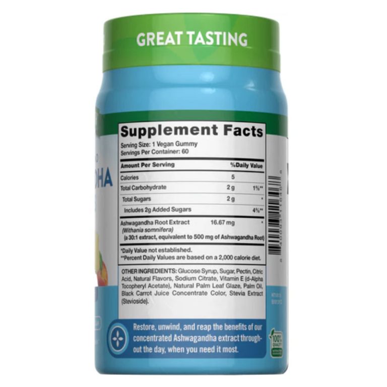 Nature's Truth Ashwagandha 500mg - 60 Gummies