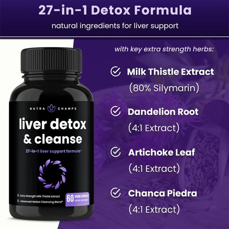Nutra Champ Liver Detox & Cleanse - 60 Capsules