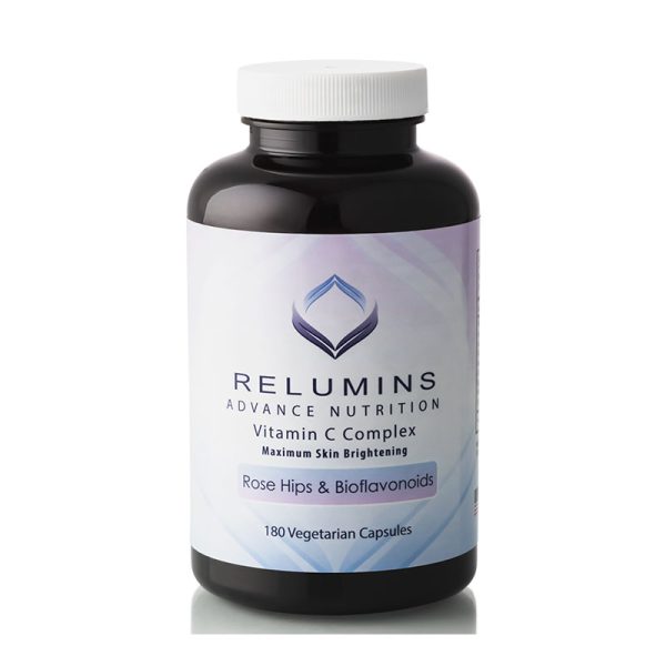 Relumins Advance Nutrition Vitamin C Complex MAX Skin Brightening with Rose Hips & Bioflavinoids - 180 Veg Capsules