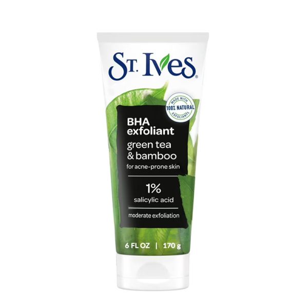 St. Ives BHA Exfoliant Green Tea and Bamboo for Acne Prone Skin - 170gm