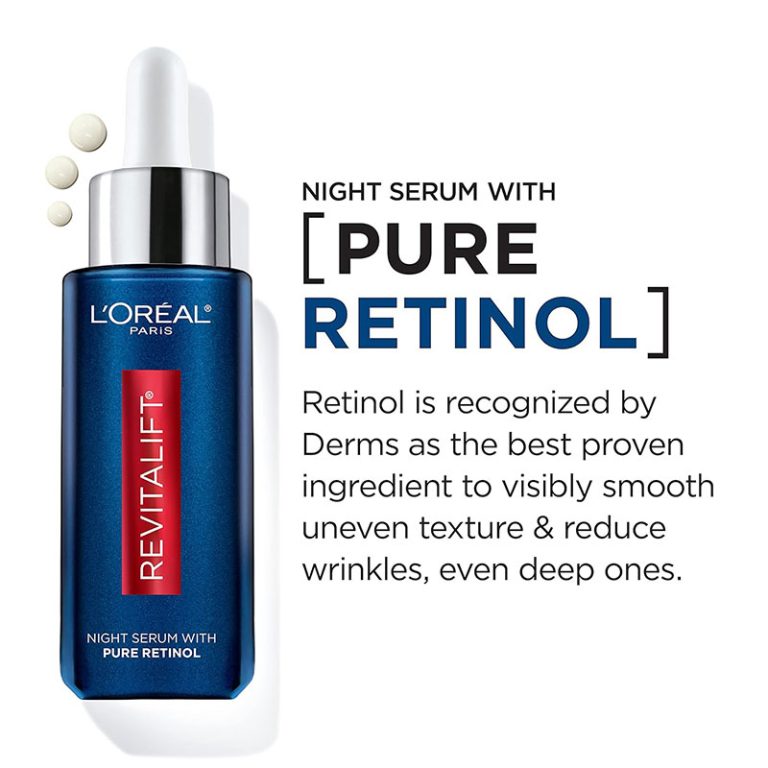 L'Oreal Paris Revitalift Derm Intensives Night Serum With 0.3% Retinol Fragrance Free – 30ml
