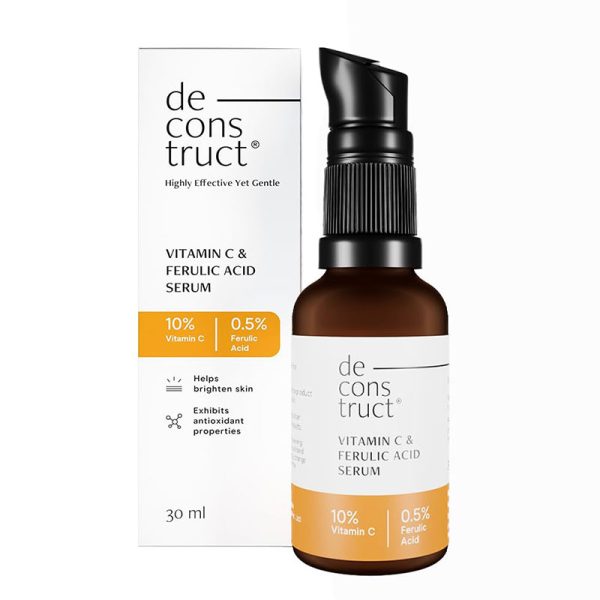 Deconstruct Vitamin C Serum For Face - 10% Vitamin C + 0.5 % Ferulic Acid - 30ml