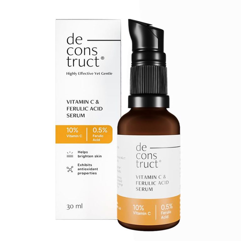 Deconstruct Vitamin C Serum For Face - 10% Vitamin C + 0.5 % Ferulic Acid - 30ml