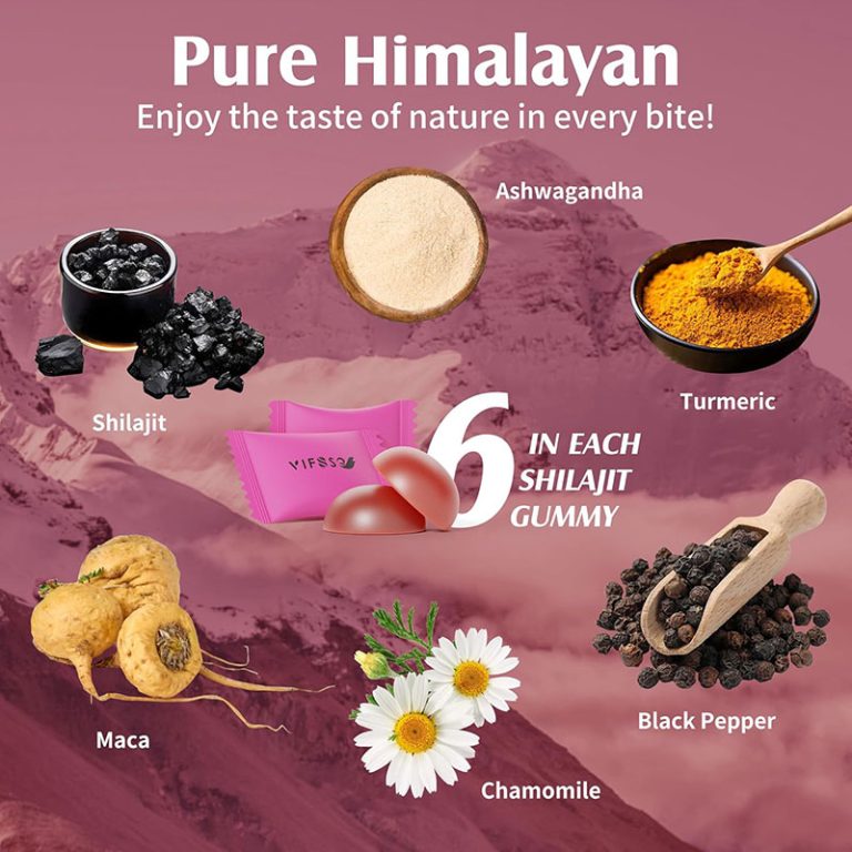 VIFSSG Pure Himalayan Shilajit Gold 3000mg - 60 Gummies