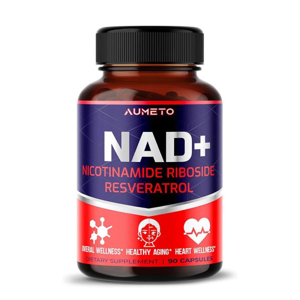 Aumeto NAD+ Nicotinamide Riboside Resveratrol – 90 Capsules