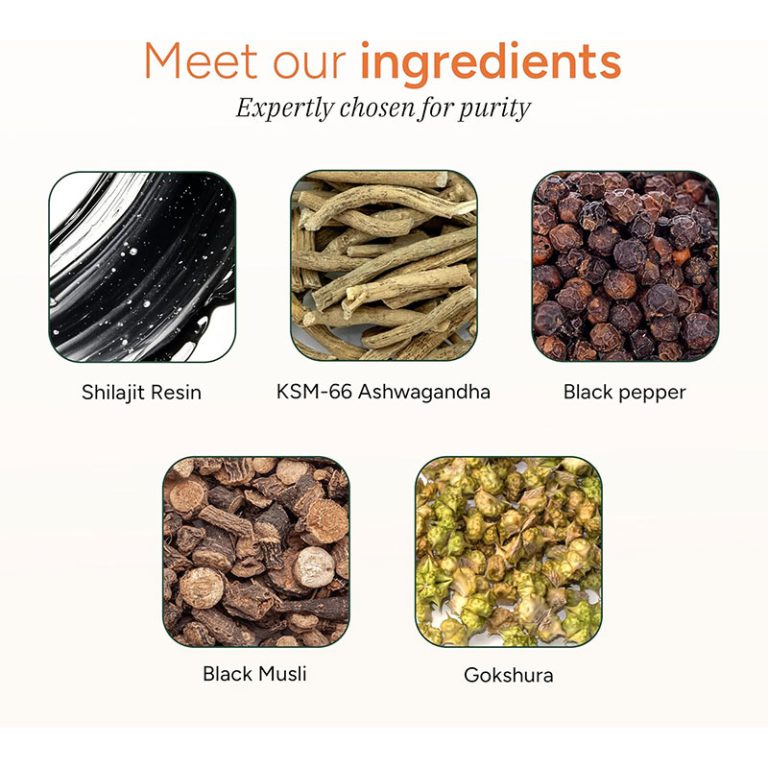 Root Labs Pure Himalayan Shilajit Gummies with KSM-66 Ashwagandha – 60 Gummies