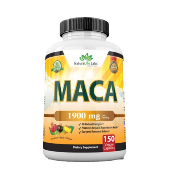 NaturaLife Labs Organic Maca 1900 mg - 150 Capsules